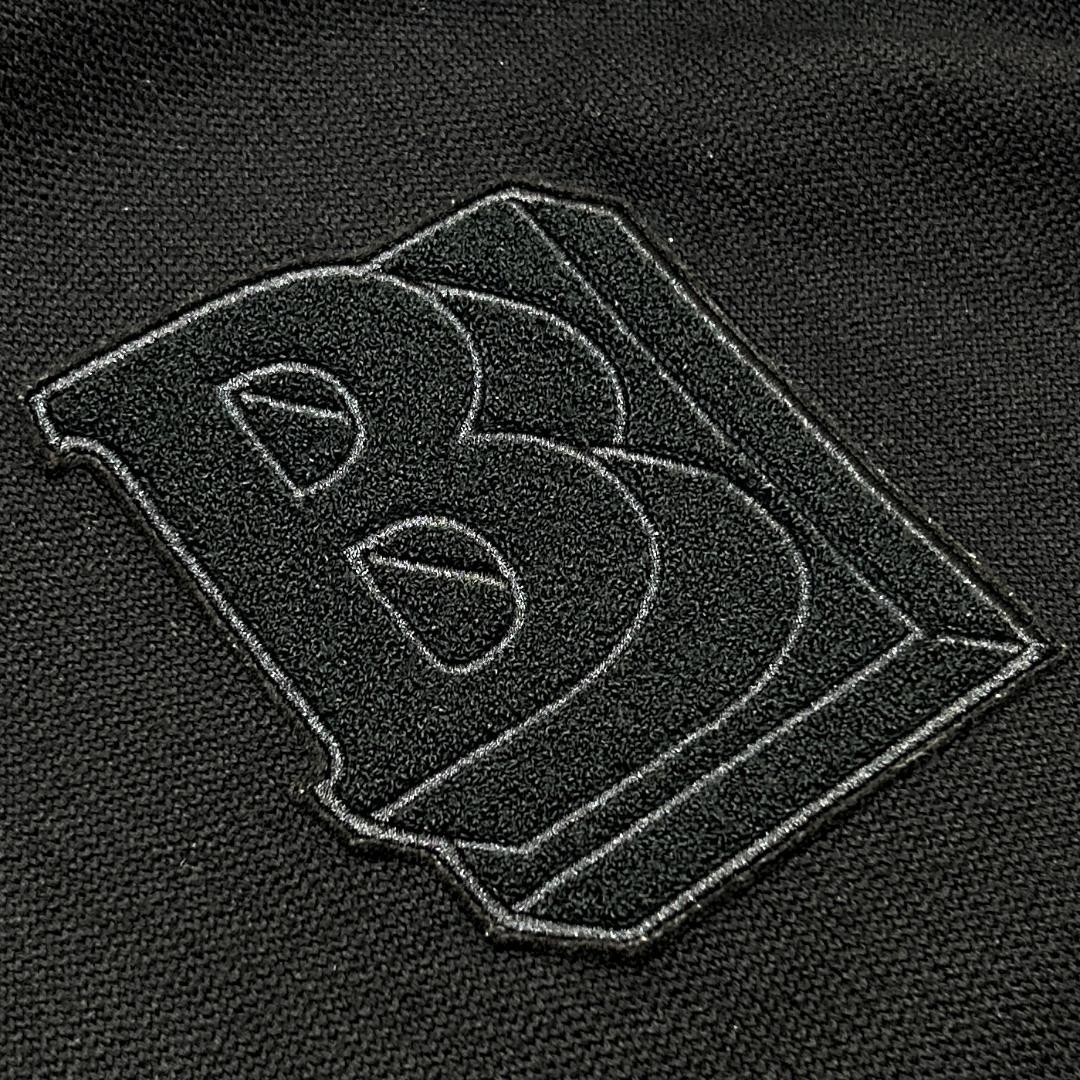 正規品 BURBERRY WOOL KNIT HOODIE L 黒ニットパーカー