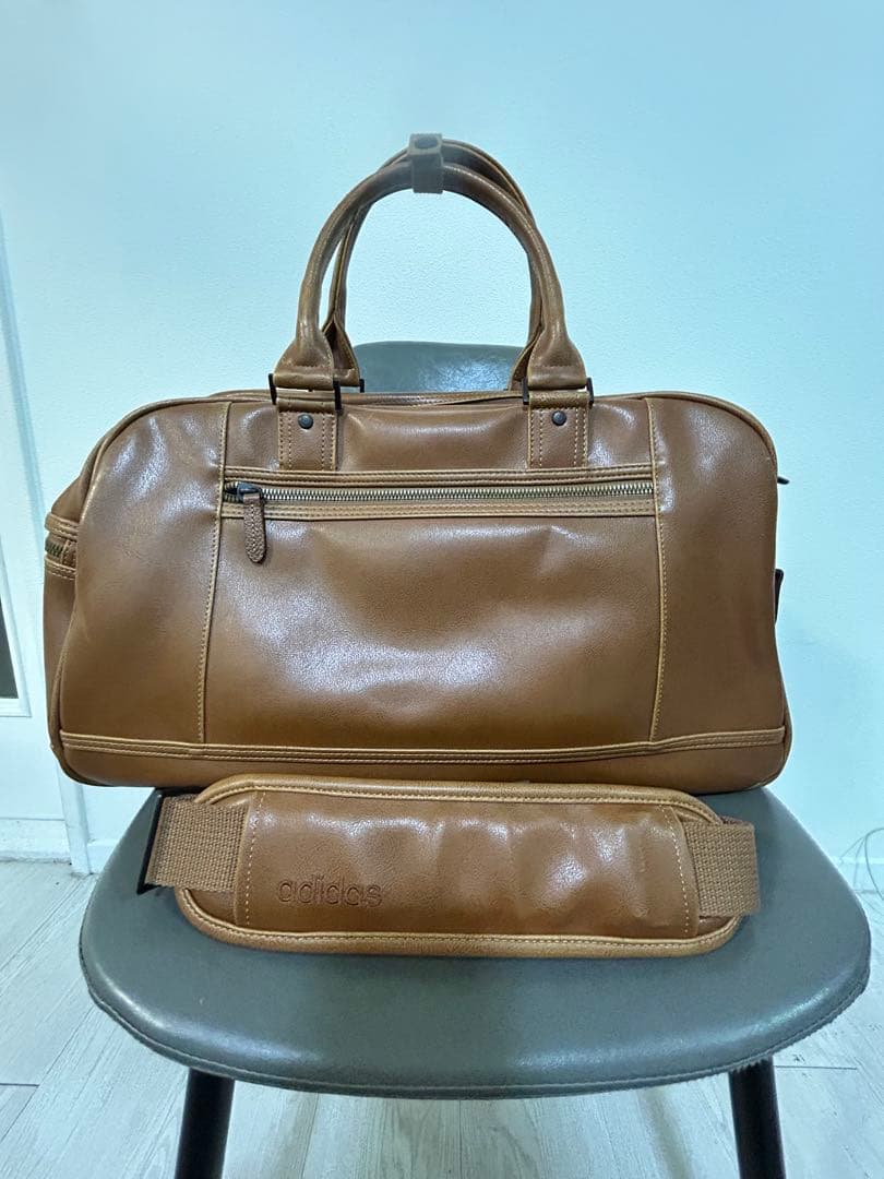 【希少】adidas ボストンバッグ ブラウン