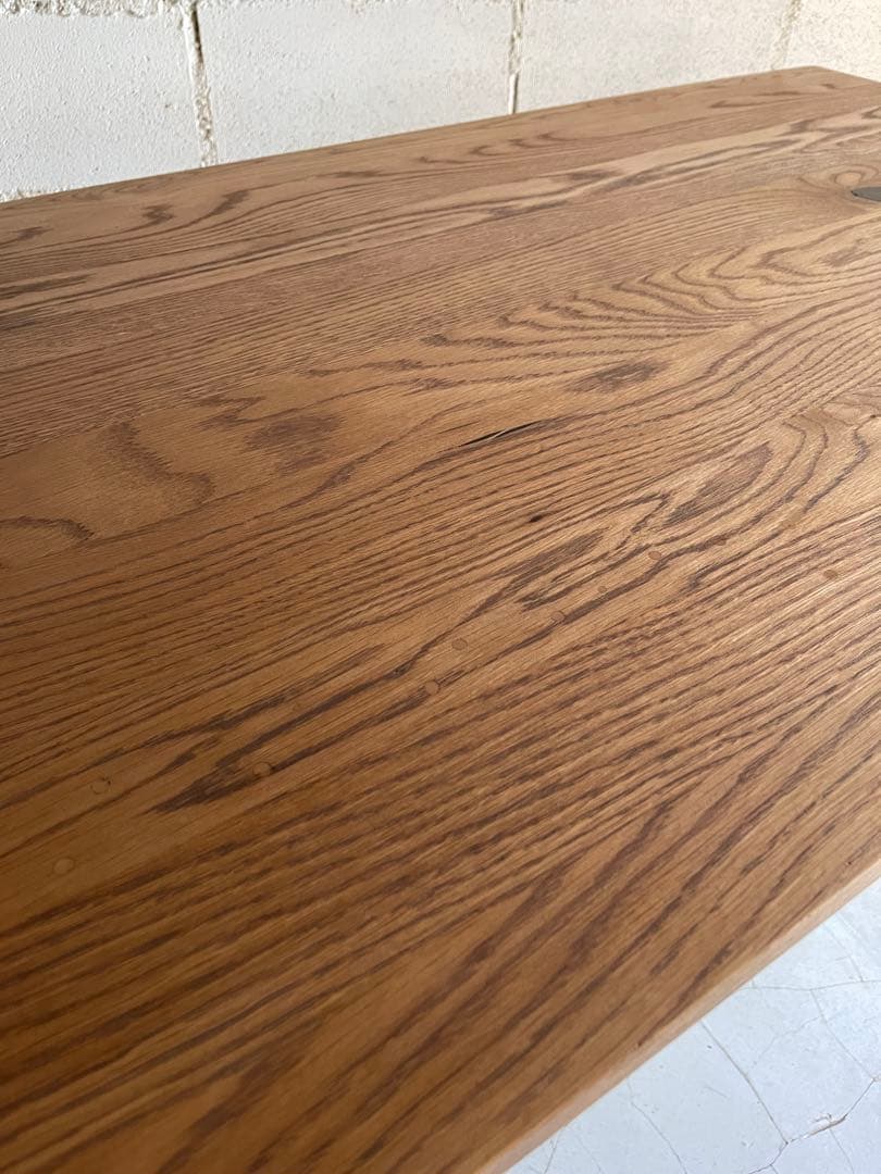 unico ADDAYウニコ アディ　ダイニングテーブル　オーク無垢材　棚板付