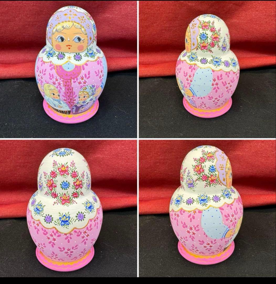セール❗️アーティスト　オリガ　ミッチィナ作品。マトリョーシカ。やや小さなタイプ。