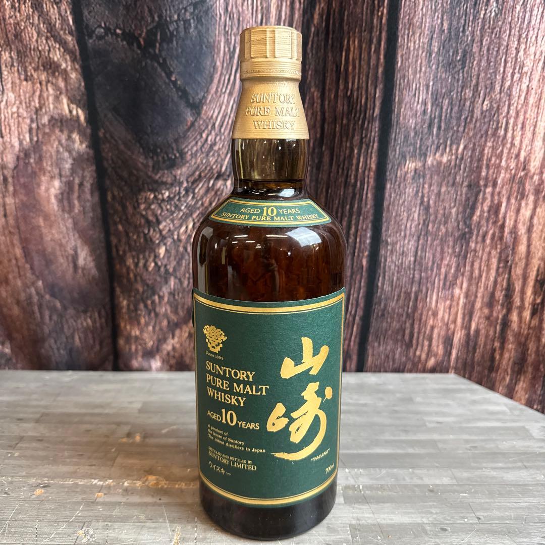 【未開封】サントリー 山崎10年 ピュアモルトウイスキー グリーンラベル 700