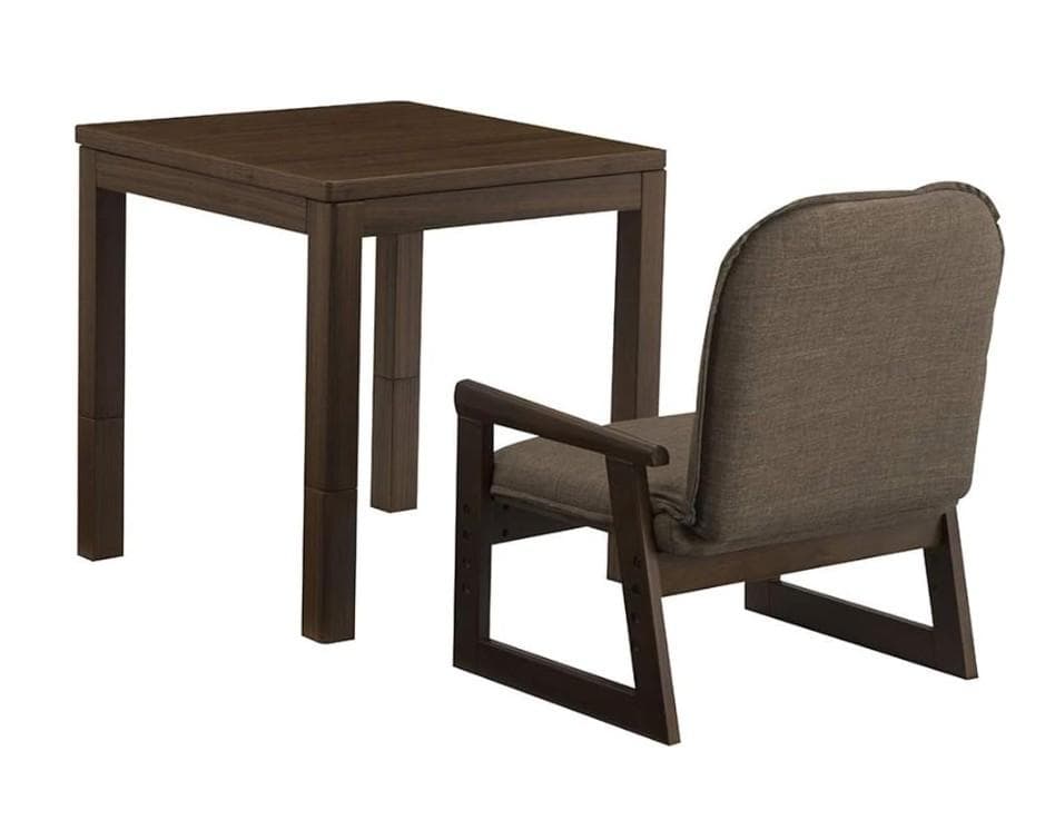 【アウトレット】 おひとり様コタツ ブラウン 3点セット (炬燵・椅子・布団)