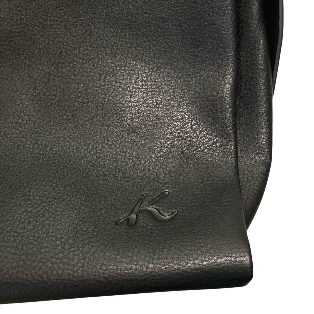 未使用⭐︎Kitamura 黒 2wayレザーショルダーバッグ インナーポーチ付き