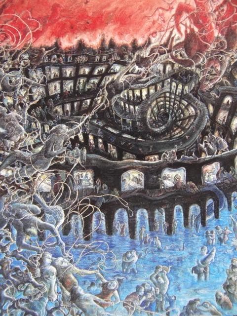 遠藤彰子、【参＝壱】、希少な額装用画集より、新品額装付