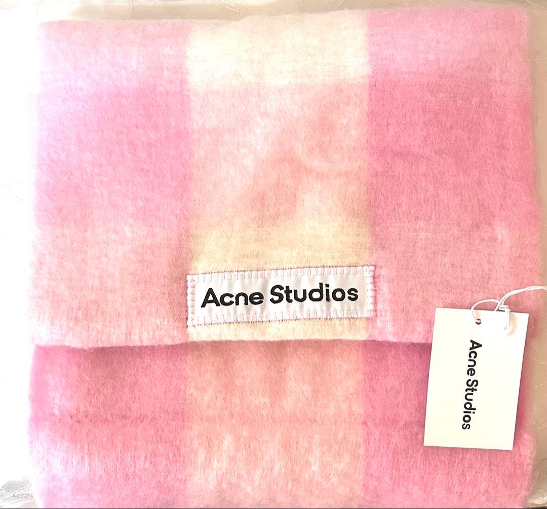 Acne Studios マフラー ピンク グラデーション タグ付き 新品未使用