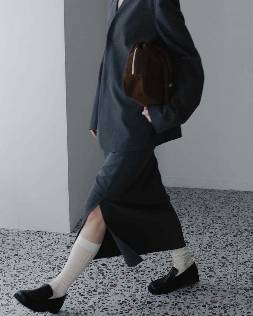 【美品】anuke Ecoleather Boston Bag（ブラウン）