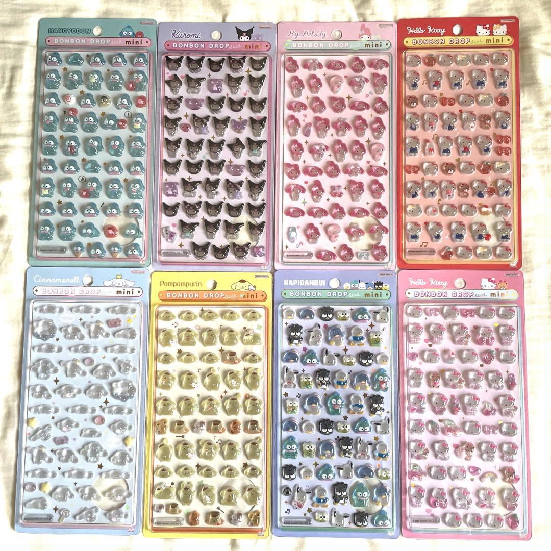 ▶︎▶︎即日発送お約束◀︎◀︎レア　希少　ボンボンドロップシールミニ　８種コンプ