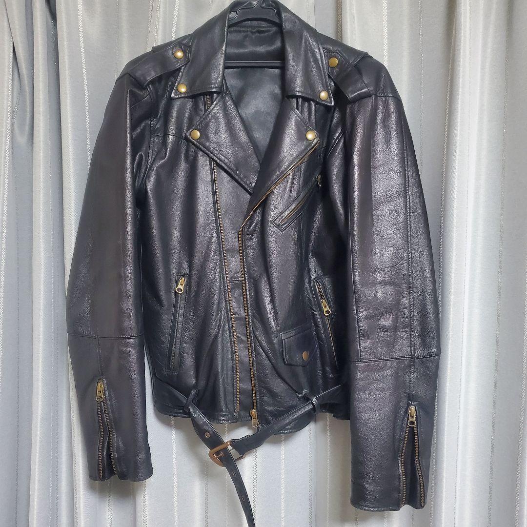 【本革】ダブルライダースジャケット