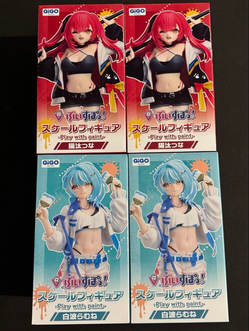 GIGO限定　ぶいすぽっ！ スケールフィギュア　猫汰つな/白波らむね　4点セット