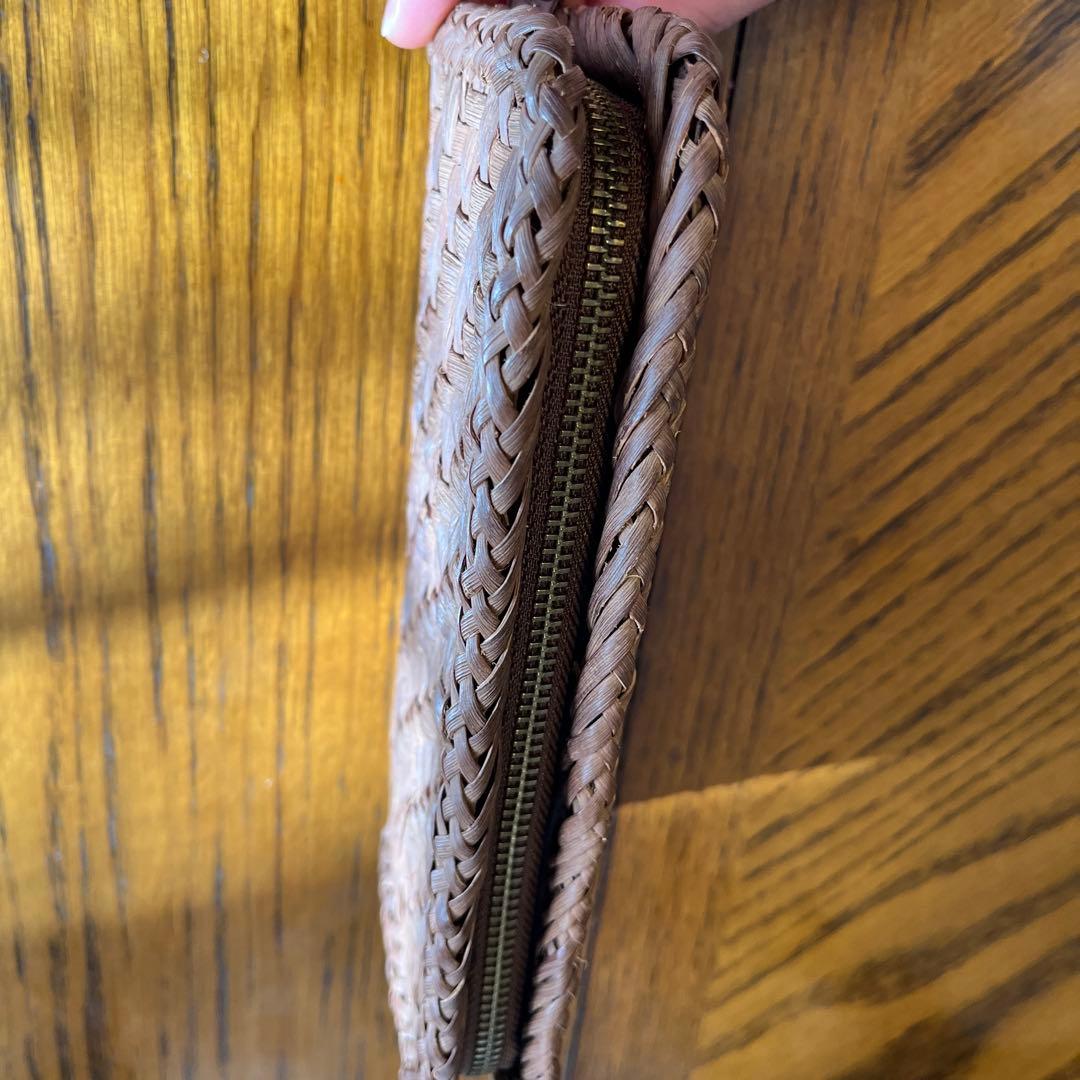 山葡萄 長財布　網代編み 財布 かご バッグ　ハンドメイド　国産