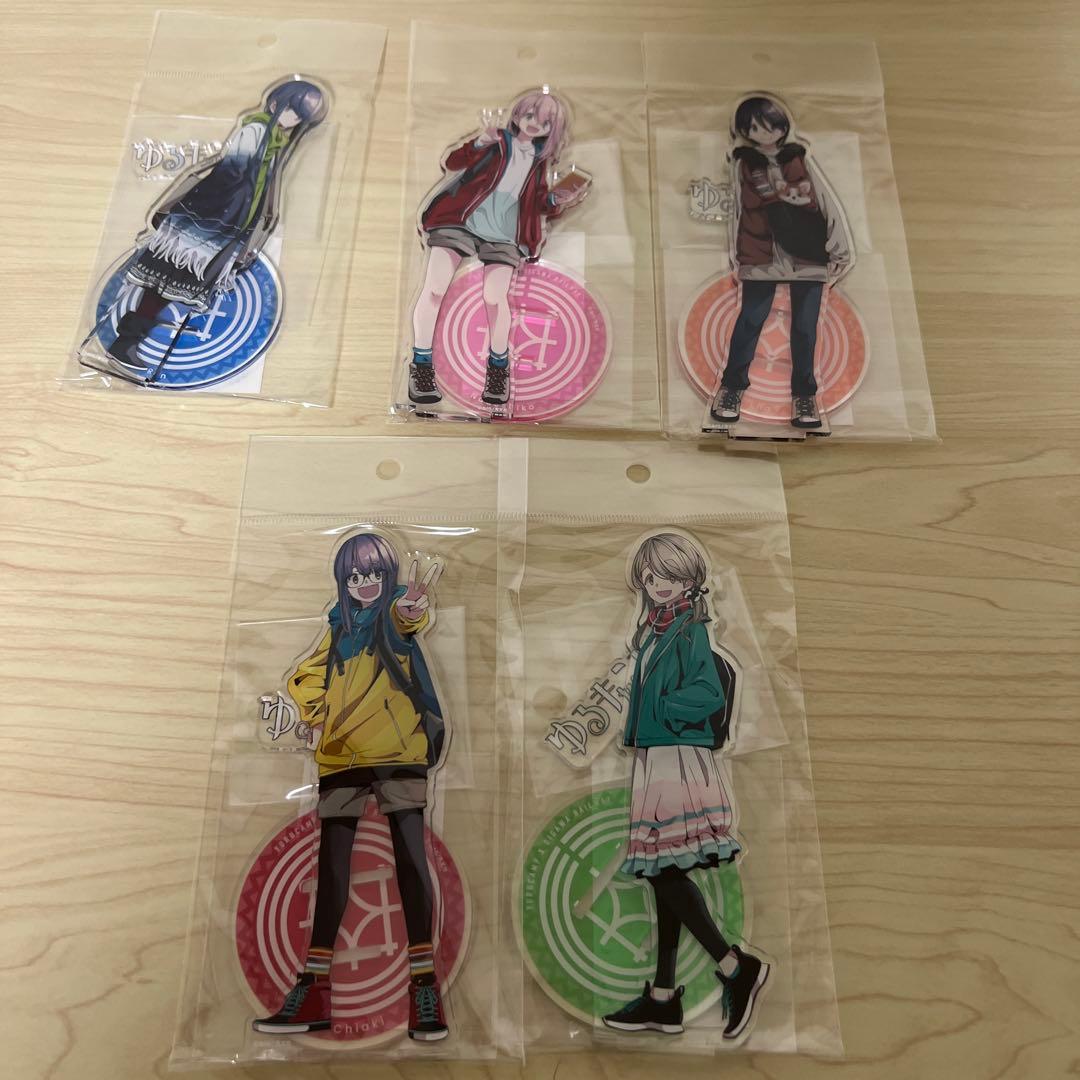 アニメゆるキャン　大井川鐵道コラボ　アクリルスタンドセット