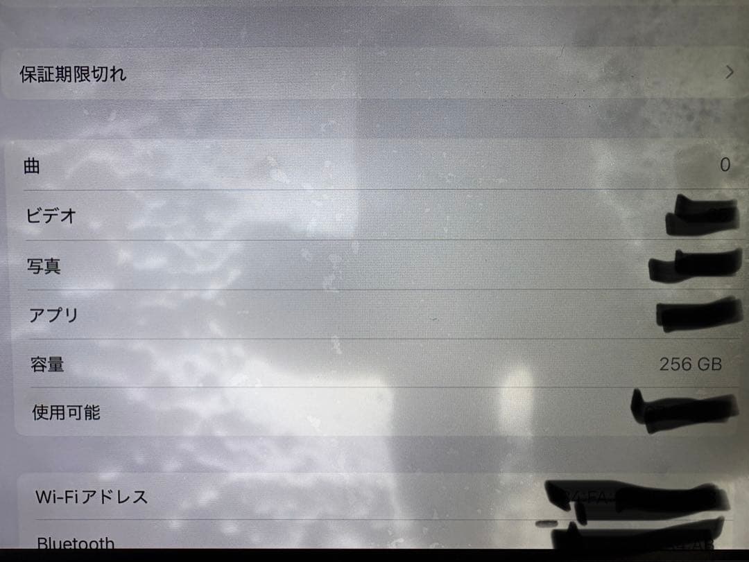 ジャンク　Apple iPad Air (第4世代) スペースグレイ　256Ｇ