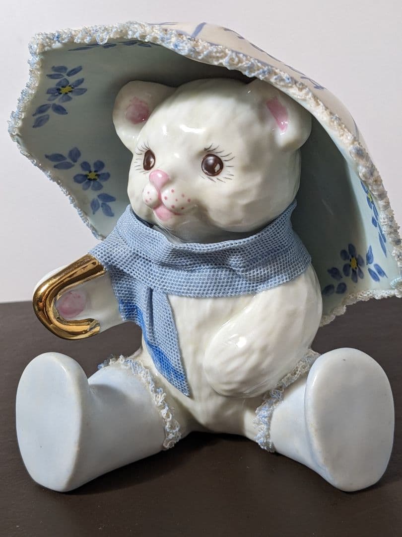 【希少品】アイリッシュドレスデン ハッピーテディベア フィギュリン