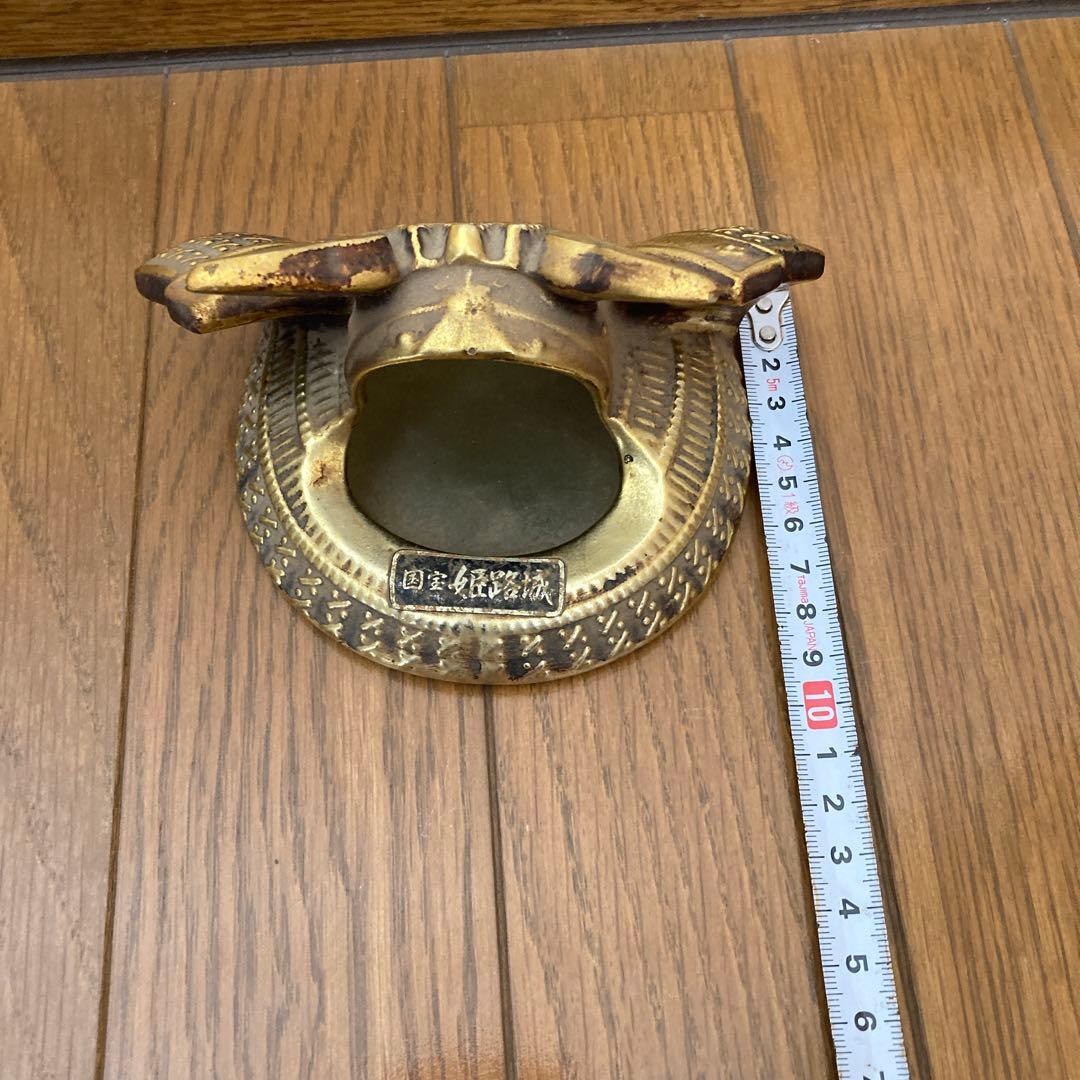 匿名配送　兜　国宝姫路城　アンティーク　置物　カッコいい　カブト　当時物