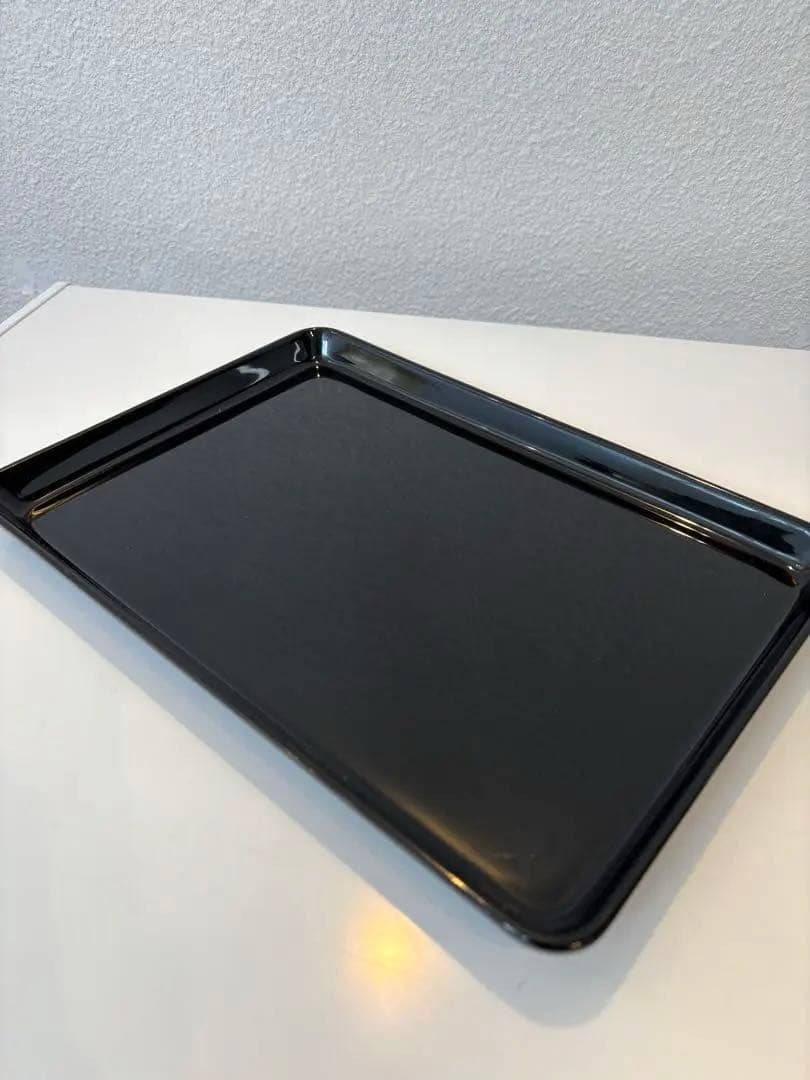 [未使用]越前塗り　木製　本漆塗り　進物盆　祝儀盆　長方形