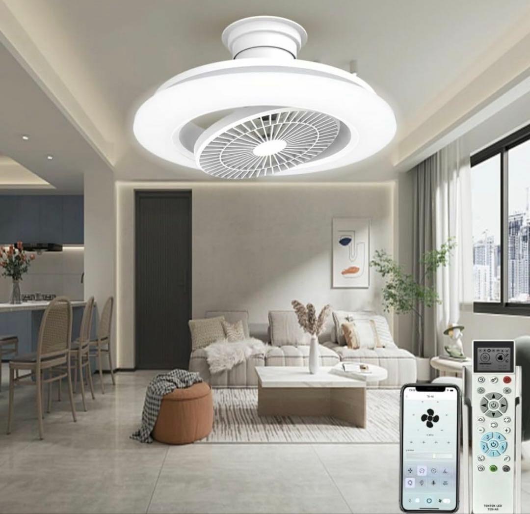 引掛けシーリング LEDシーリングファンライト サーキュレーター付き