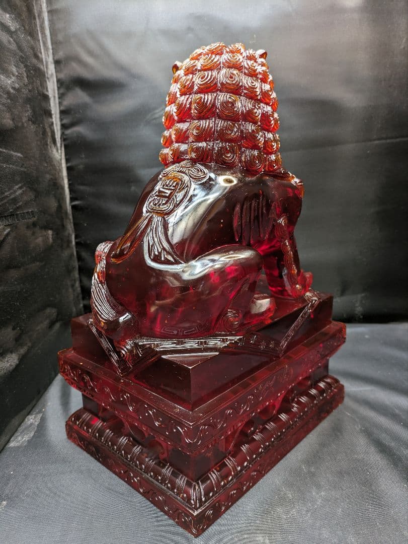 ☆b224、アジア風水ガーディアンライオン、悪を追い払う彫像、富、幸運、繁栄