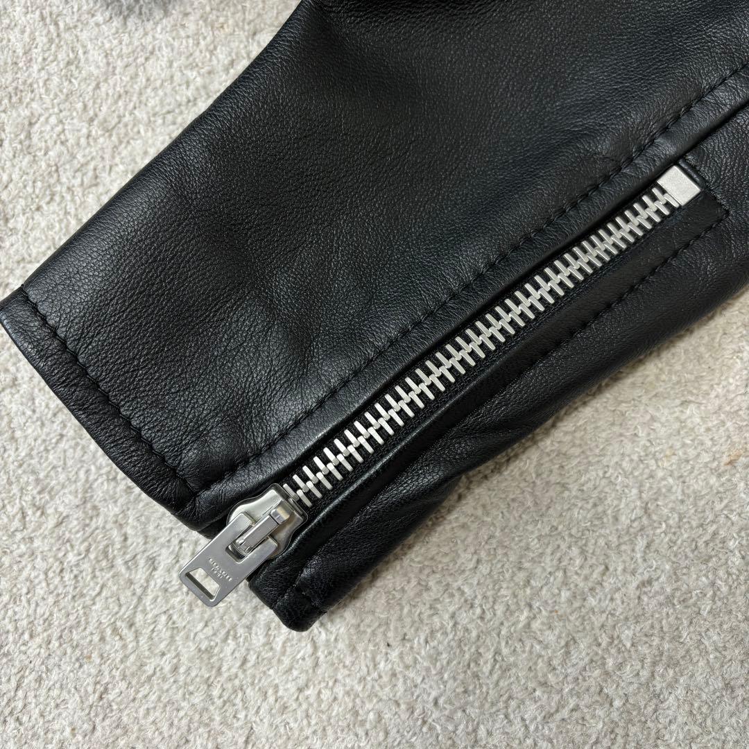 美品 Lサイズ COACH ライダース ラムレザージャケット 八の字 シングル