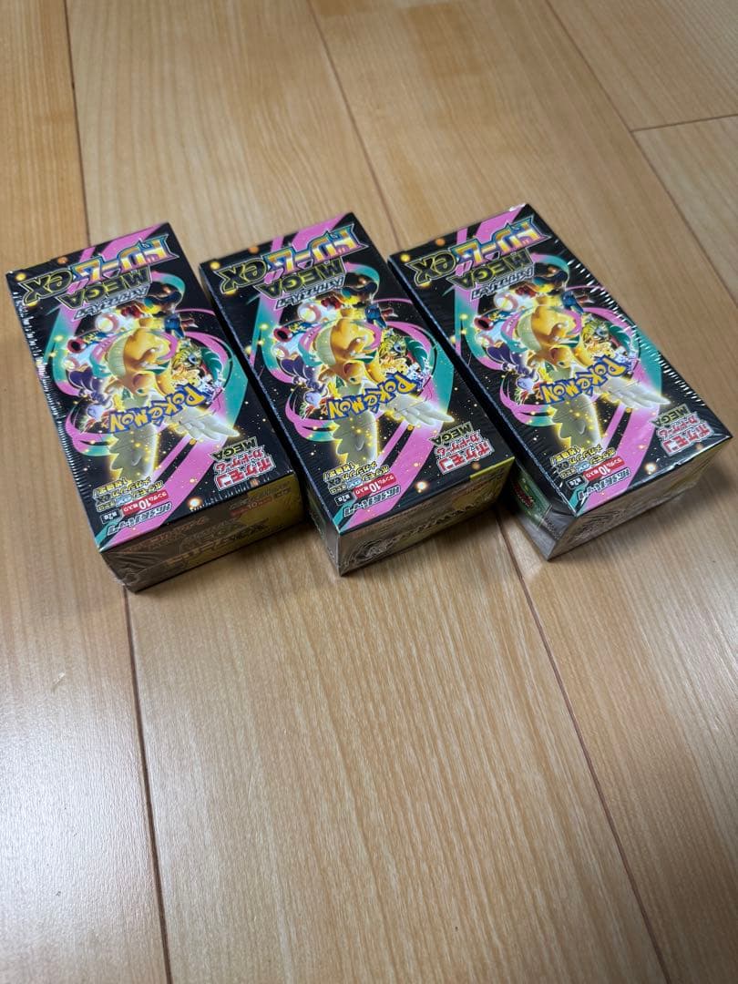 早い者勝ち ポケモンカードゲーム MEGA ドリームex シュリンク付き 3箱
