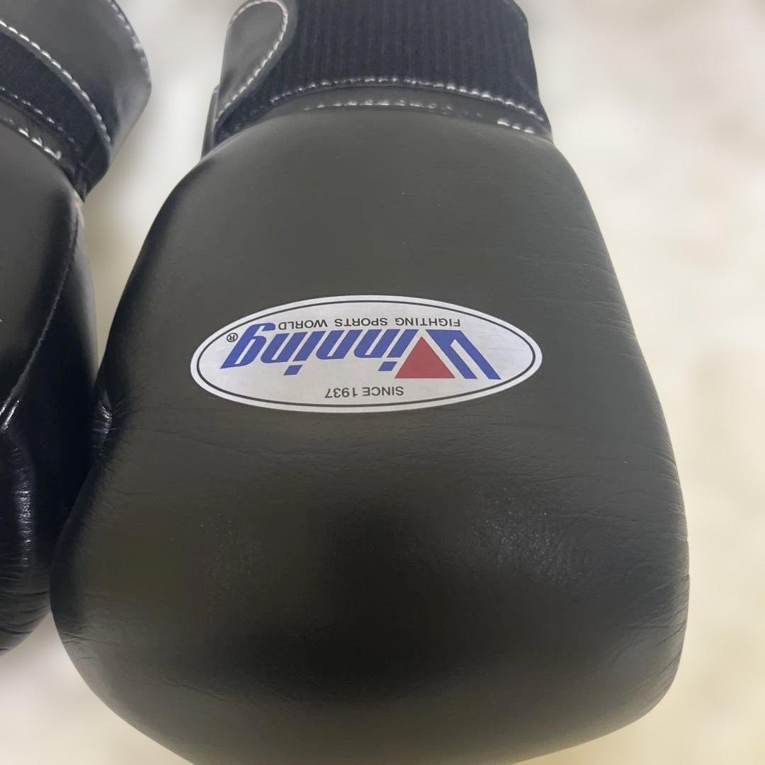 【極美品】winning ボクシンググローブ 10oz 黒 MS-300B