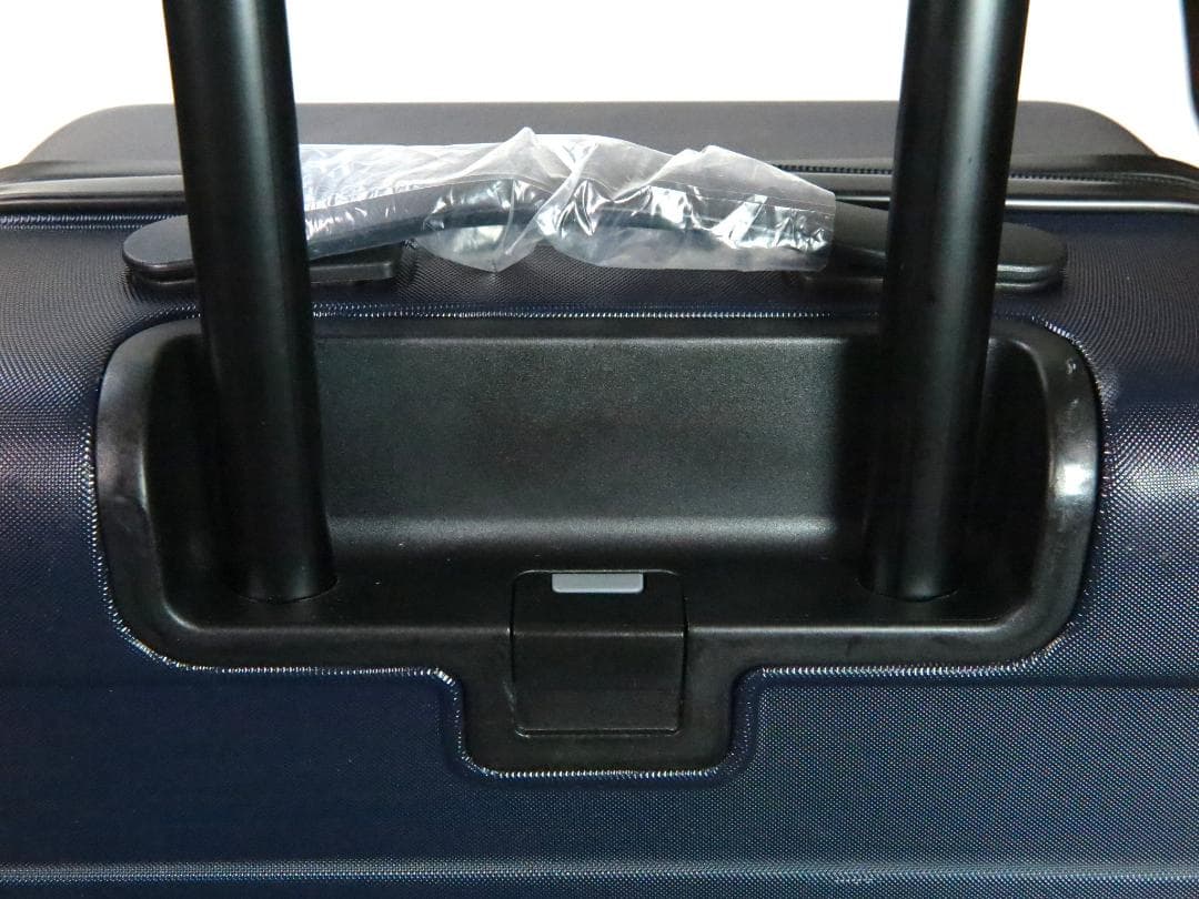 無印良品バーの高さを自由に調節できる ストッパー付ハードキャリー35L濃紺