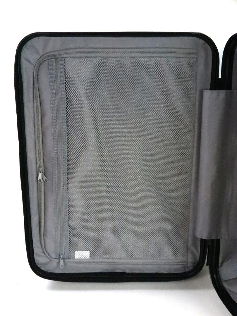 無印良品バーの高さを自由に調節できる ストッパー付ハードキャリー35L濃紺