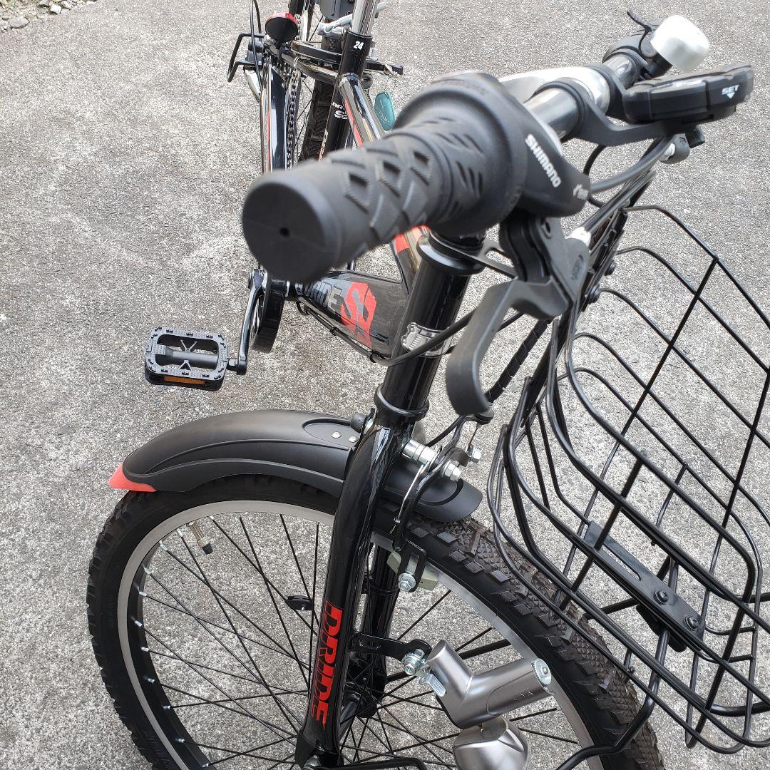 「引き取り限定」あさひ　ドライド24インチ　ブラック/レッド