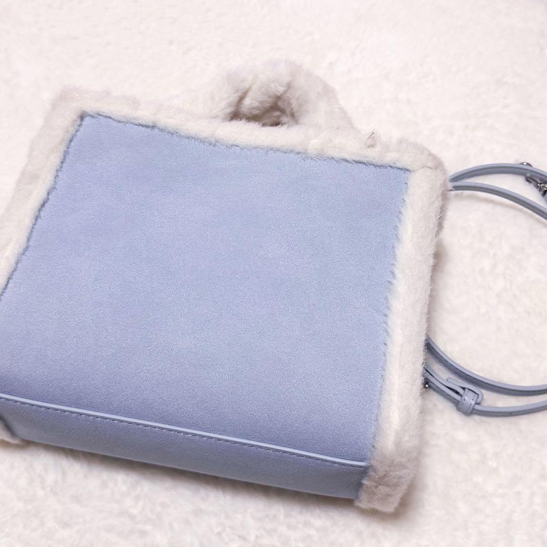 FURFUR ロゴムートントートバッグ 水色 SAX