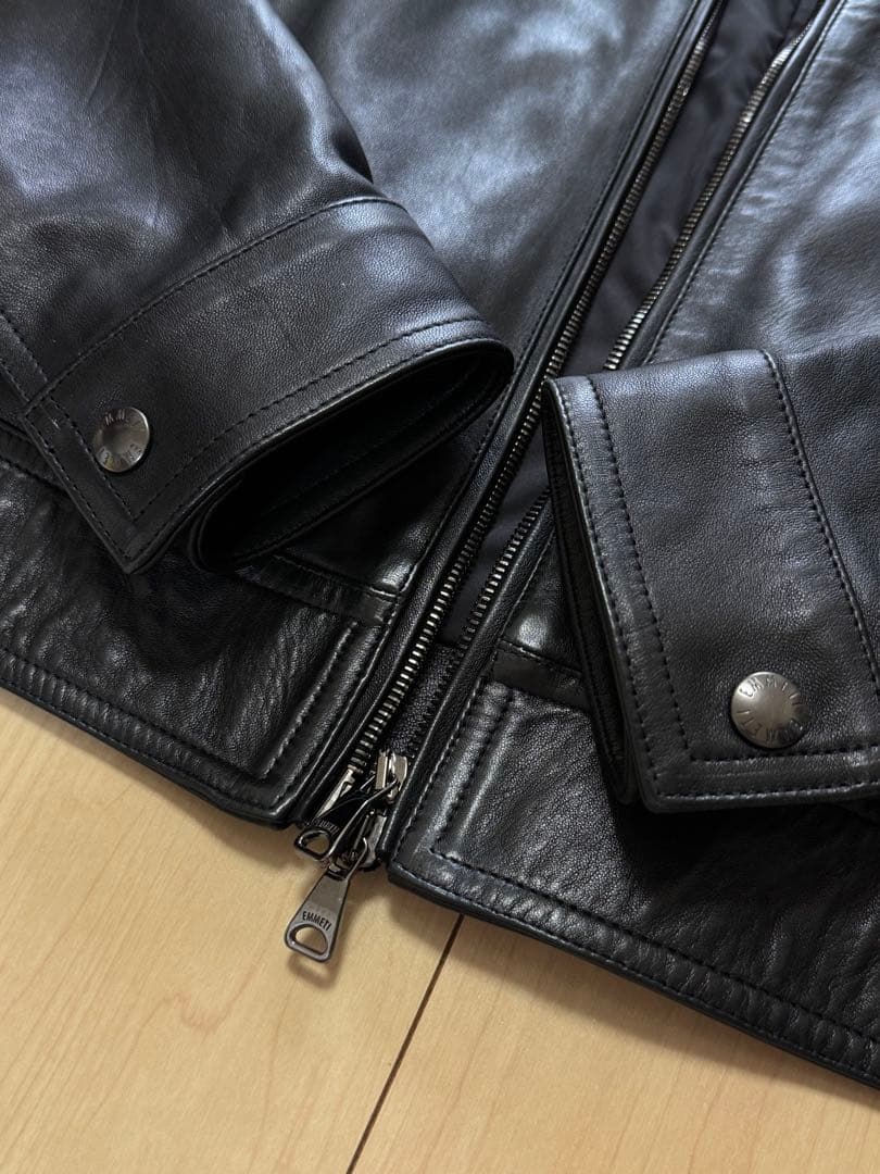 週末限定Emmeti JURI Beams別注 シングル ライダースジャケット