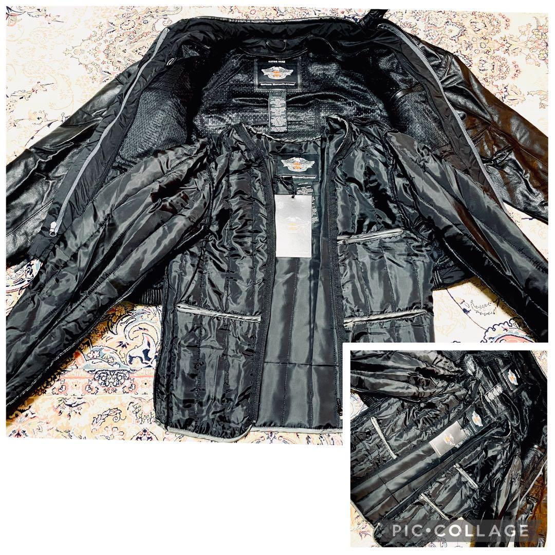 新品未使用HARLEY-DAVIDSON本革ライダースジャケット 冬用インナー付