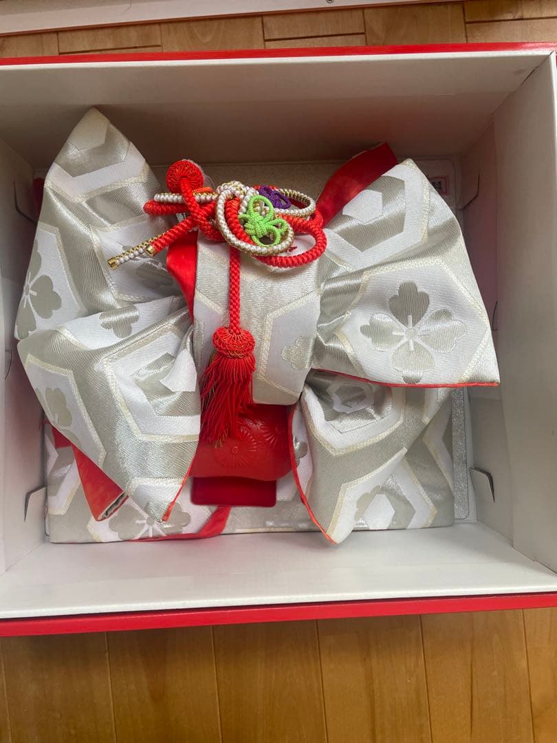 七五三　作り帯　草履　バッグ　はこせこセット（7歳）