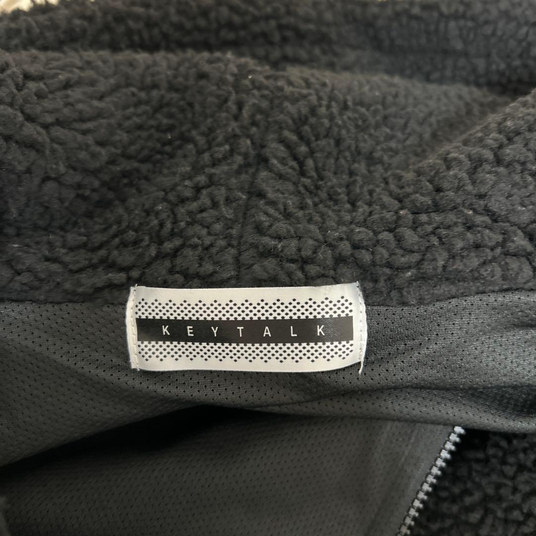 KEYTALK ボア ジャケット 【美品】 黒 上着 レア ライブ フェス