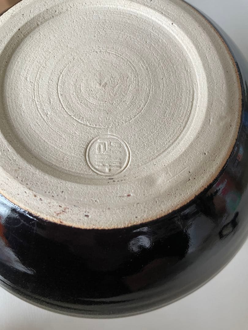 山陶窯 山本正年 やまもとせいねん 斑文釉花生 茶道具 陶芸家直筆色紙付き 希少