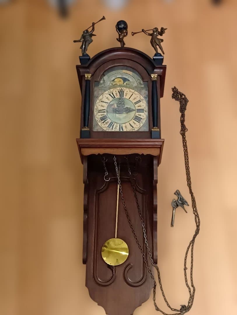 【ジャンク品】アンティーク WUBA 壁掛け 時計