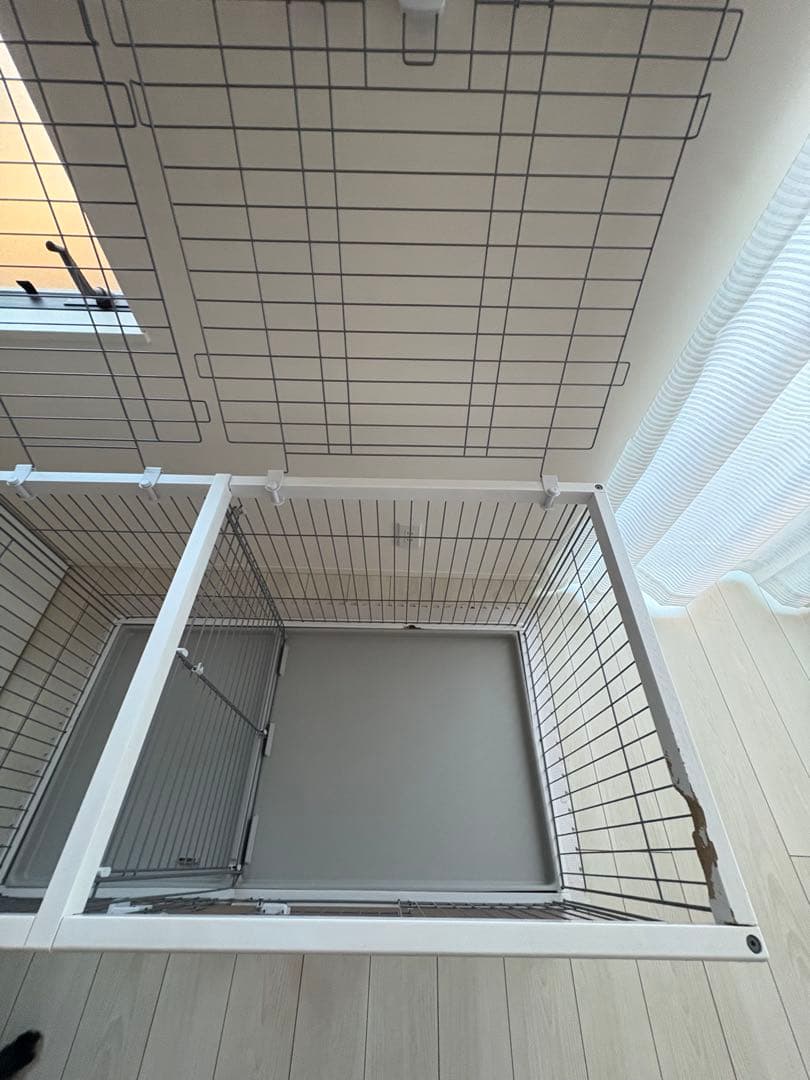 ペティオ トイレのしつけが出来る ドッグルームサークル ホワイト ワイド