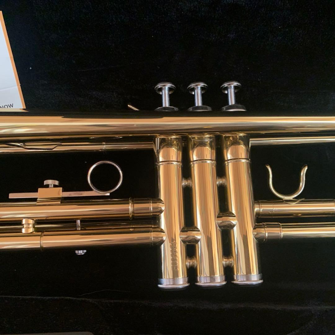 新品同様★Eastarトランペット一式ケース付 Bb調 初心者 ゴールド吹奏楽