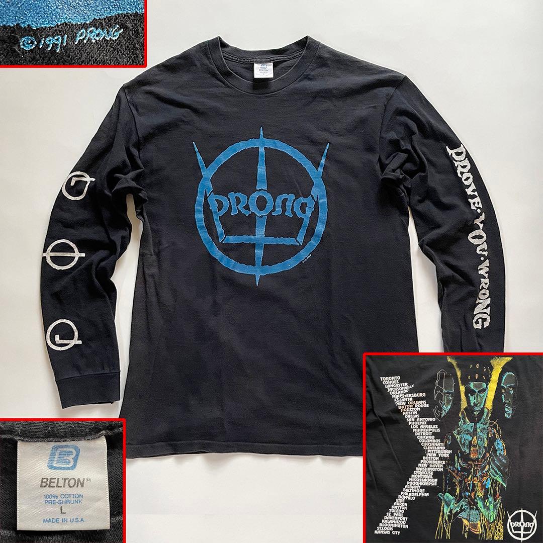 PRONG ロンT L 91年 90s プロング ビンテージ ロング Tシャツ