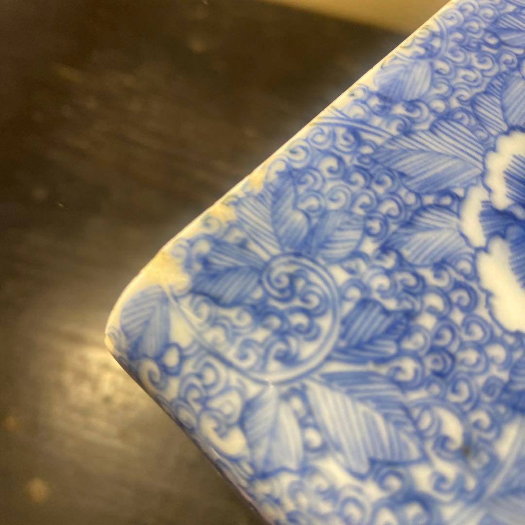 古伊万里花唐草珍品玉手箱【桐箱付】