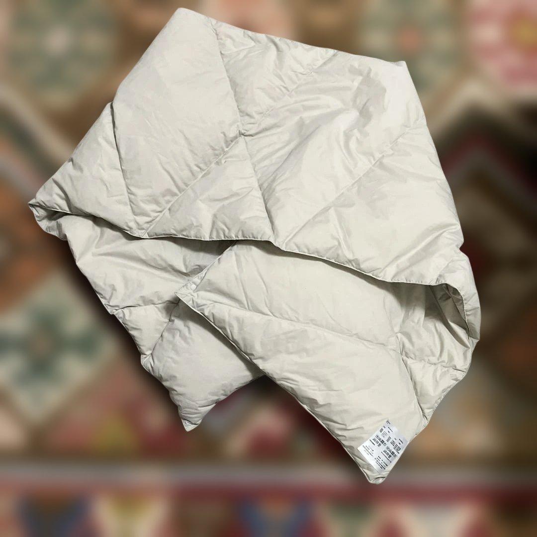 新品　NANGA (ナンガ)　ダウンポンチョマフラー