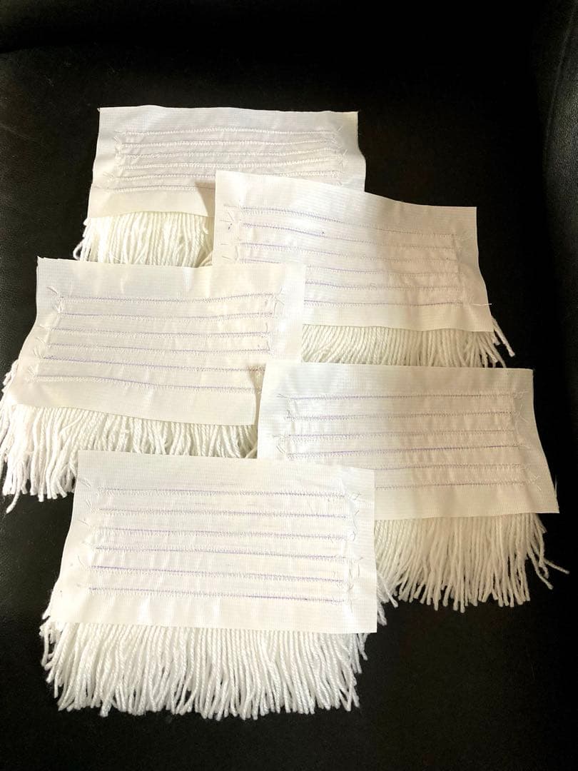 ^_^トリマートリミング練習用毛糸6段１０枚組9900円ハンドメイド　送料込み