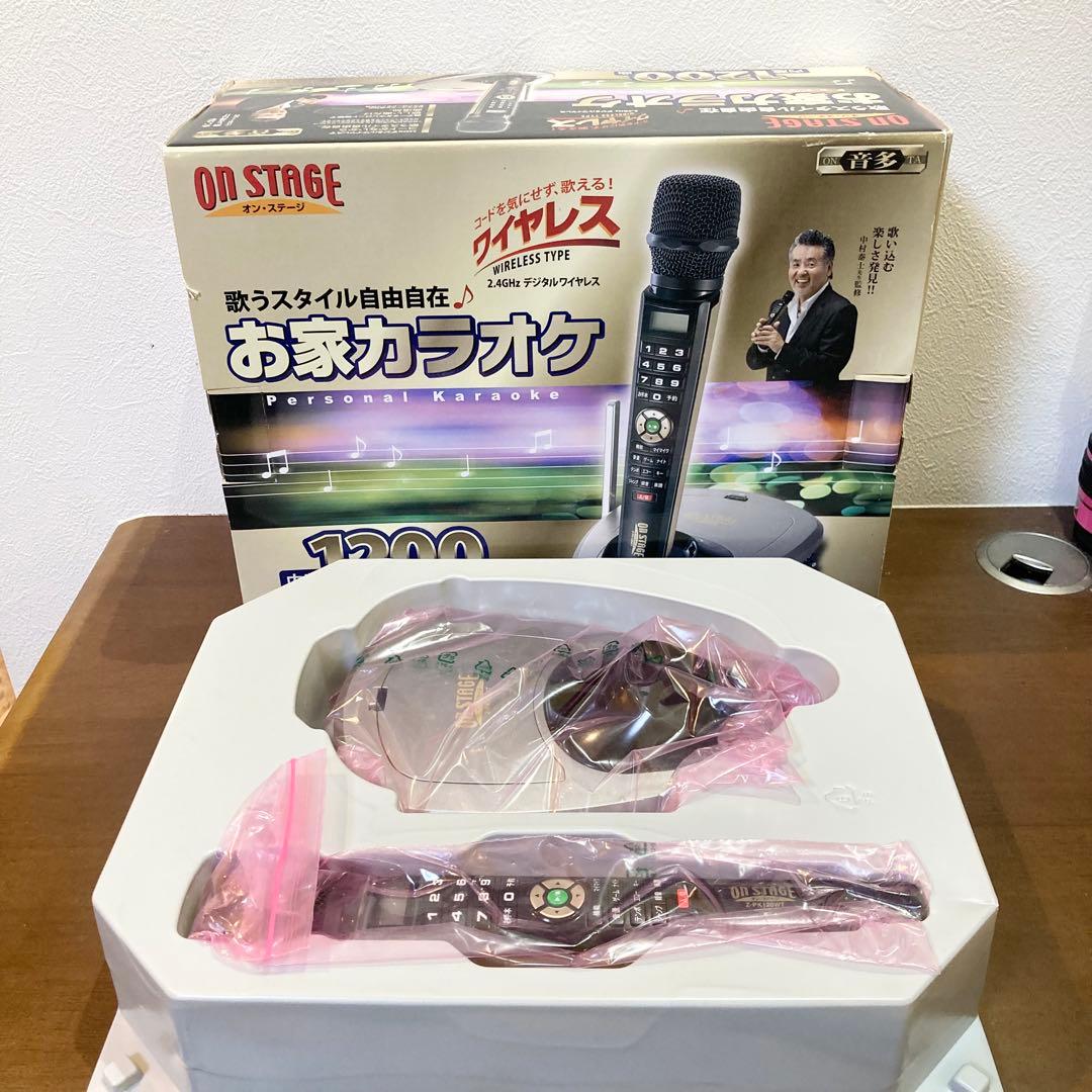 【美品】オンステージ パーソナルカラオケ ワイヤレスマイク Z-PK120WT