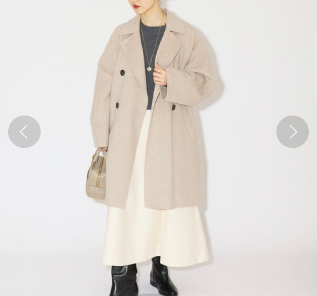 IENA スーパー160ダブルフェイスオーバーコート36