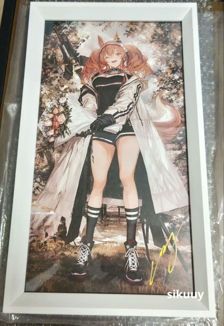 アークナイツ3周年記念 LM7先生直筆サイン入り複製原画Hananokaze