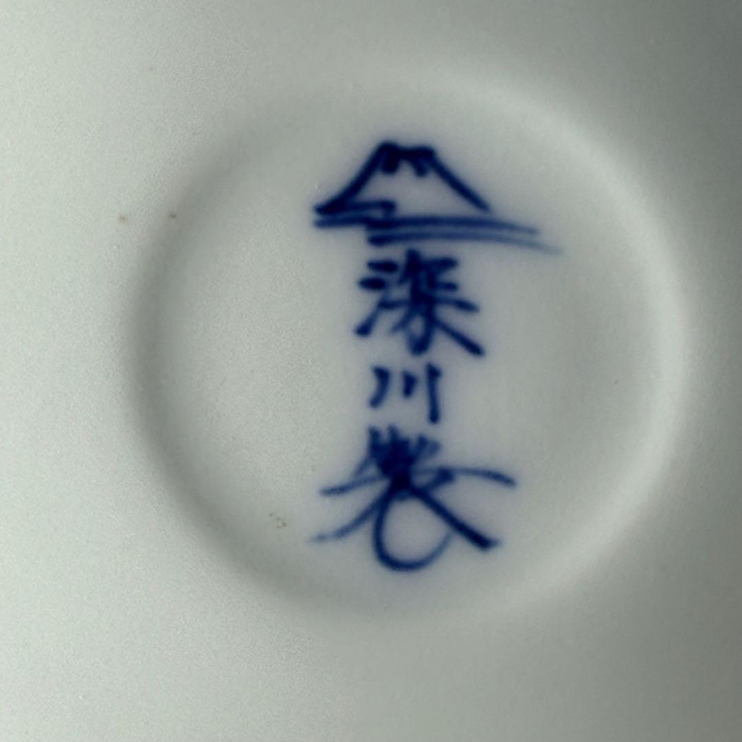 オールド深川製磁　錦手　柿鳥図花瓶　高さ24cm　オブジェ　インテリア