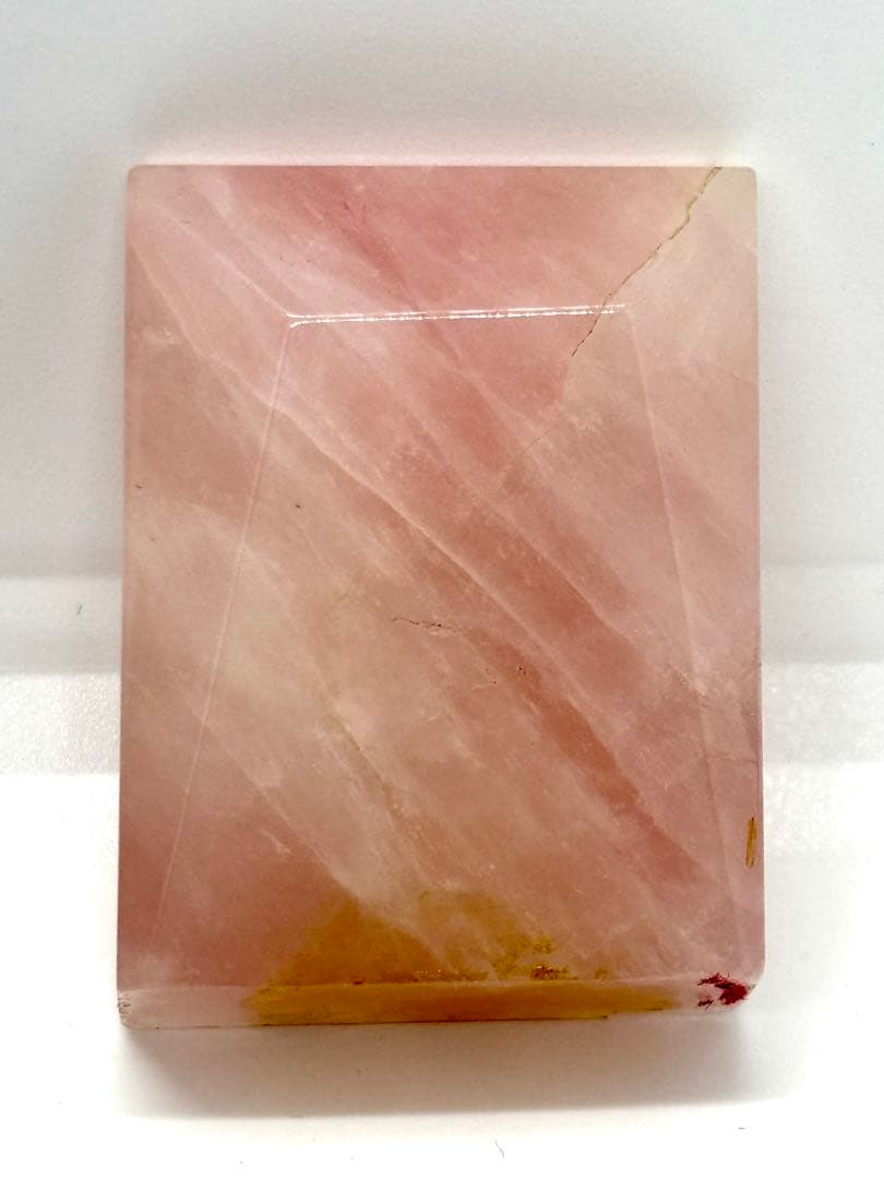 #甲州貴石細工 天然紅水晶（ローズクォーツ） 『龍と恵比寿大黒像』