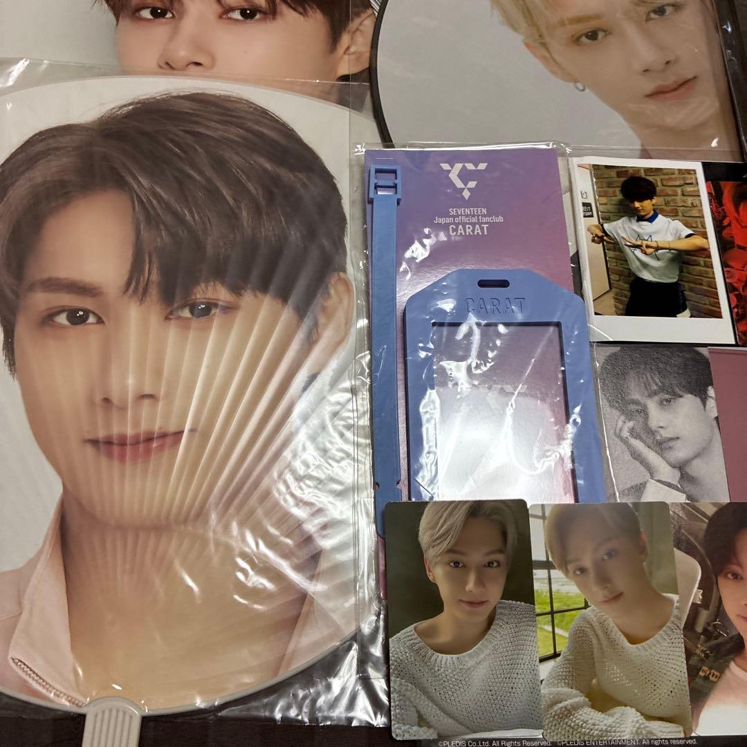 u*7様 seventeen ジュン　うちわ セット　カード　K-pop
