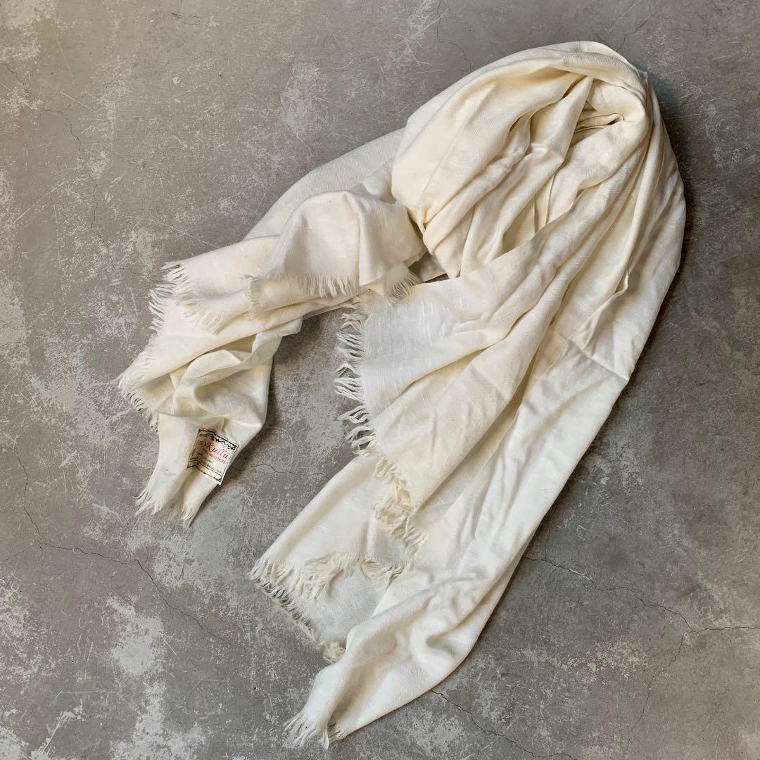 希少　vintage アンゴラウール　100% ショール　ストール