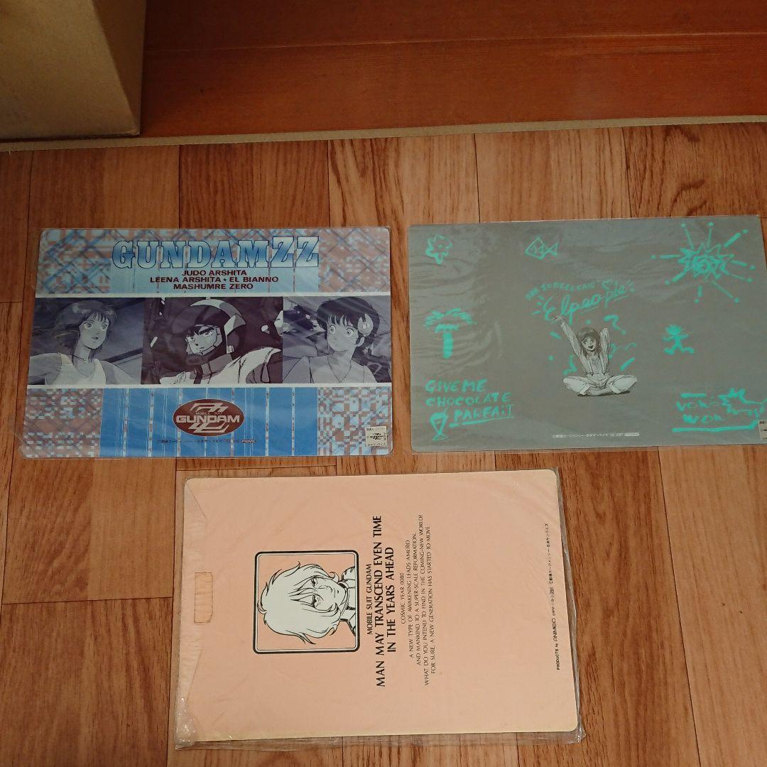 激レア！機動戦士ガンダム ZZ 1st 下敷き プル シャア ザク 3種セット