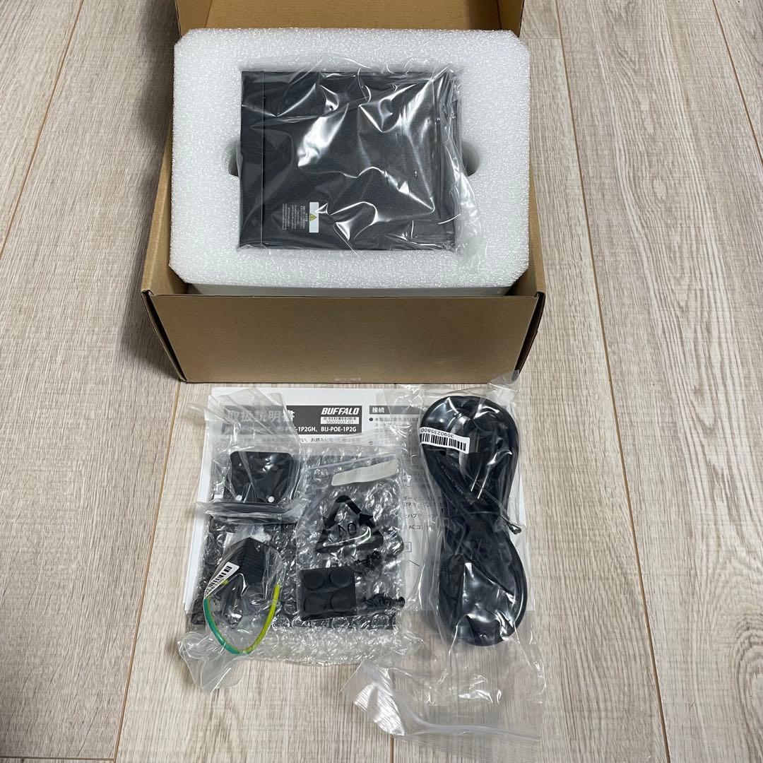 未使用　高速2.5G/BUFFALO BIJ-POE-1P2GH