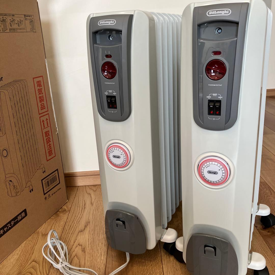 専用DeLonghi オイルヒーター2つセット H770812EFSN-GY